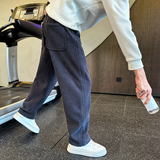 男士冬季加绒休闲裤纯色直筒裤C207-5085-P69控99，男装卫衣，电商C207