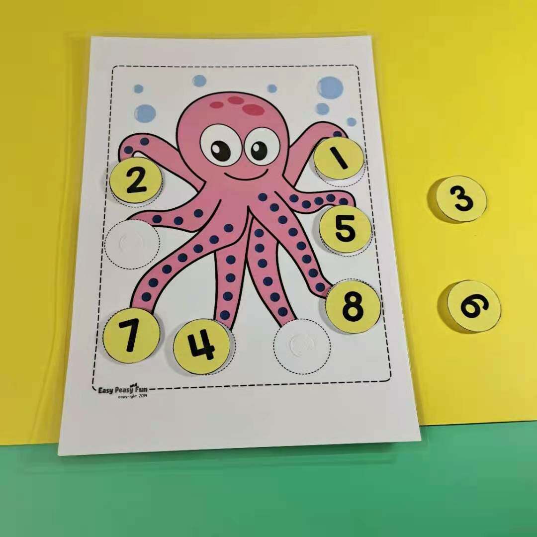 宝宝学数学神器数数点启蒙数与量对应配对安静书全脑开发教具玩具