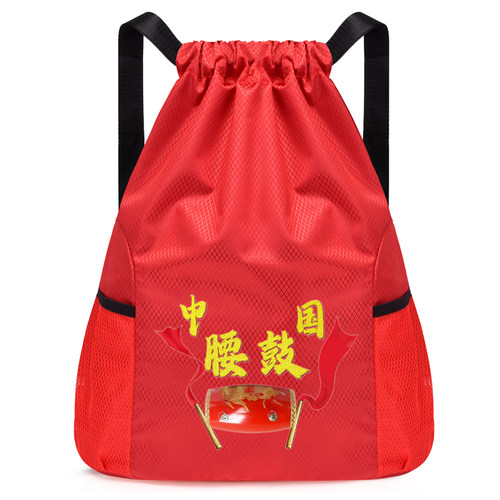 彩色运动中国双肩背男女腰鼓包