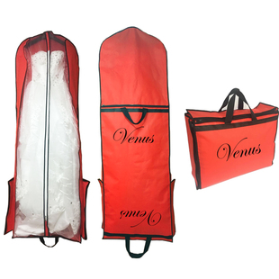 180手提两用婚纱罩婚纱箱子加长拖尾婚纱防尘袋子礼服防尘套 包邮