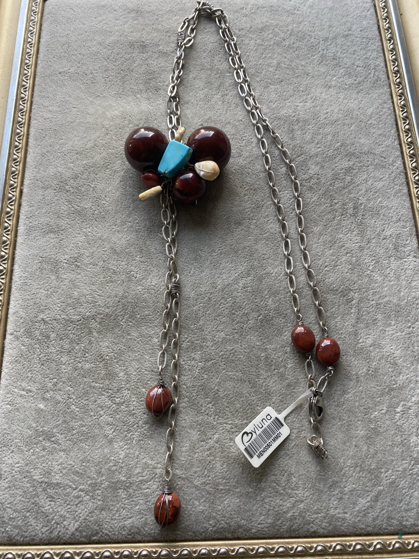 青岛饰品天然石贝壳项链不退不换 03