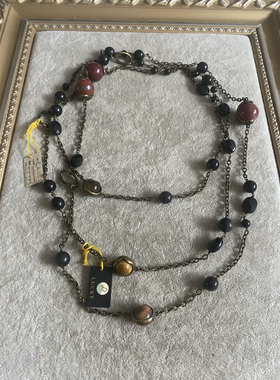 青岛外贸饰品天然石复古做旧项链 5.37