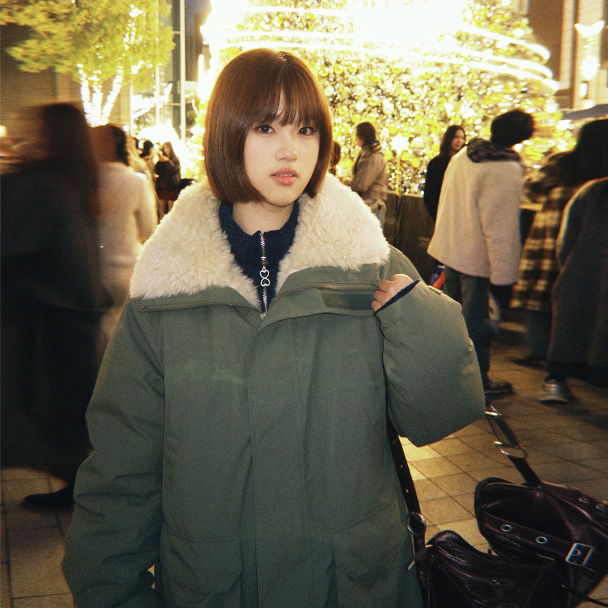 派克服羊羔毛冬季韩版显瘦外套女