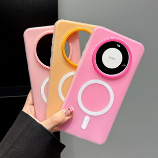 适用华为/小米果冻磨砂磁吸壳P80手机壳mate70pro硅胶保护套小米15简约ins风14pro高级感60pro男女新款50防摔