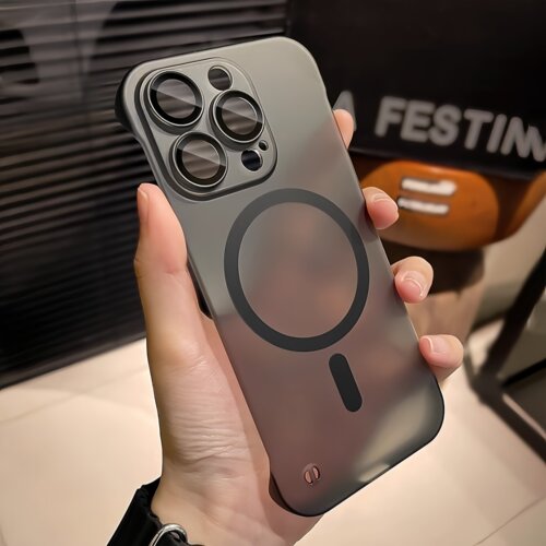 无边框个性17promax适用苹果16手机壳2025新款iphone15promax防摔半透14磨砂亲肤13镜头膜plus半包高级12磁吸