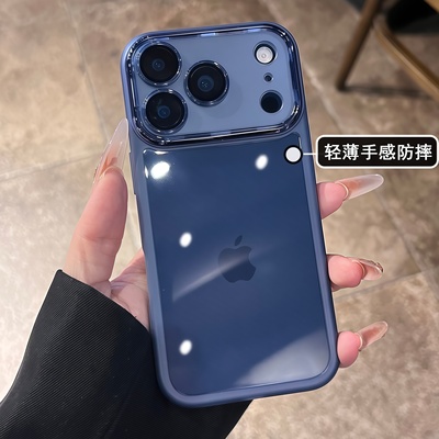 适用苹果17promax手机壳2025新款高级感超薄透明外壳iphone16Pro带镜头膜女款Air全包15Plus防摔14保护套13