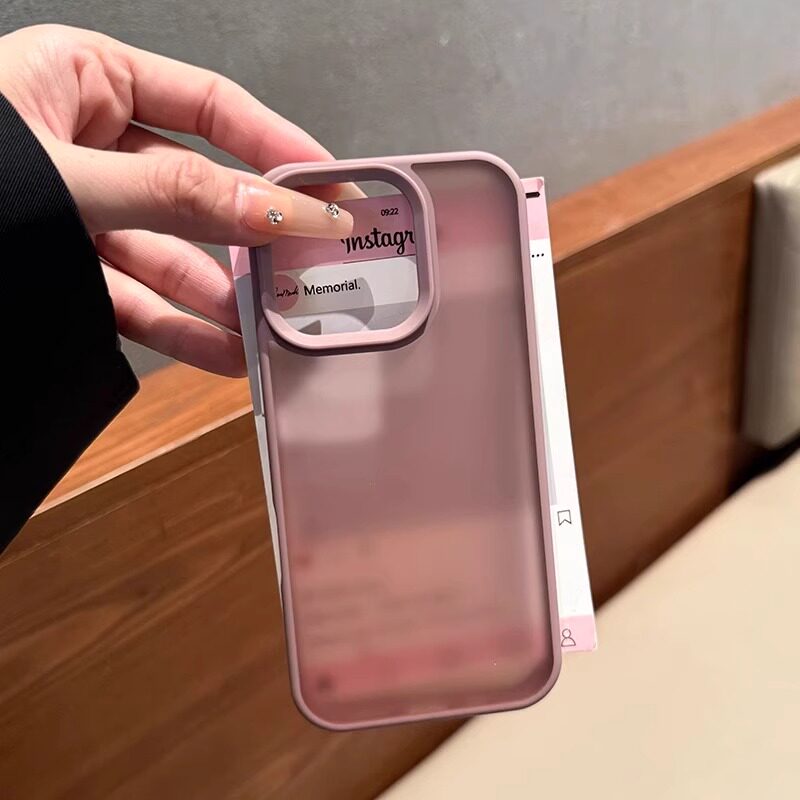 超级超级好看的夏季爆款冰莓粉适用于苹果16promax/16pro手机壳高颜值iphone15pro的保护壳14/13pro女款磨砂