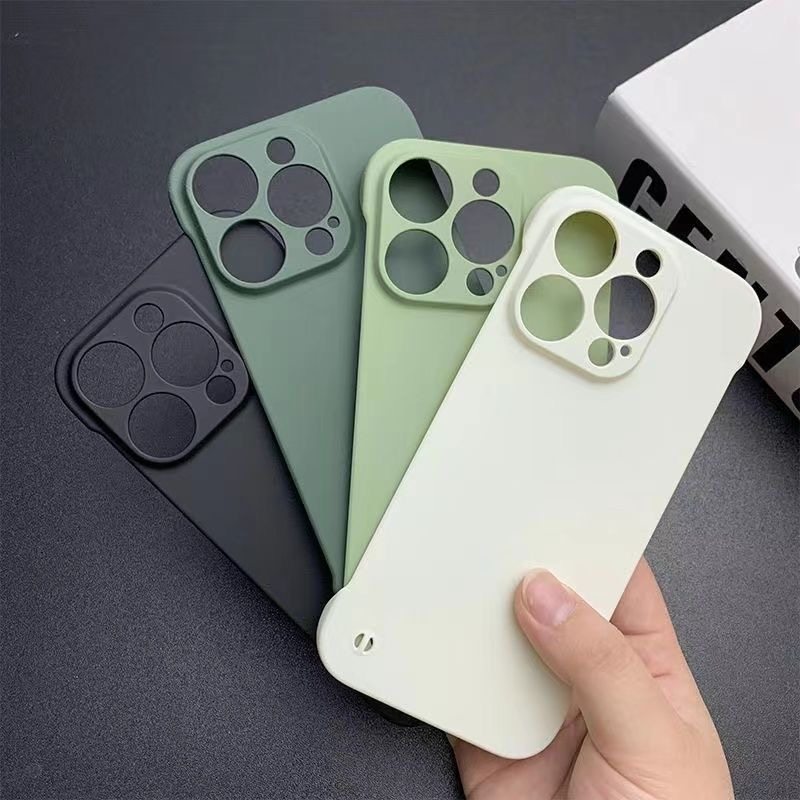 无边框磨砂壳适用iphone14promax手机壳苹果13肤感保护套12por散热11简约男女Plus硬壳XR新款边框式XS防指纹