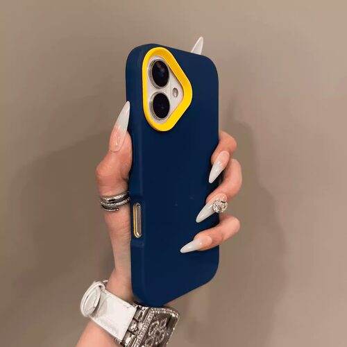 适用于苹果17Promax手机壳16撞色边框iPhone15液态硅胶三合一软壳12简约11新款14plus纯色保护套XR情侣13防摔