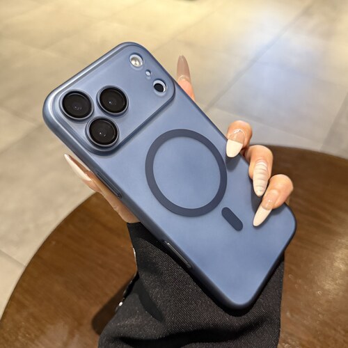 适用iPhone17手机壳17pro苹果17Air磁吸充电16Promax新款15镜头全包13深蓝色磨砂14plus超薄12PM保护套男女11