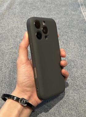 高级感适用苹果15手机壳新款iPhone16promax磨砂13/14p肤感肥皂tpu纯色12promax简约11全包15pro防摔保护软套