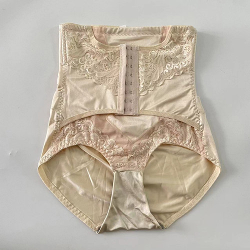 断码清仓高腰收腹内裤女收腹提臀产后束腰塑形排扣收腹高腰三角裤