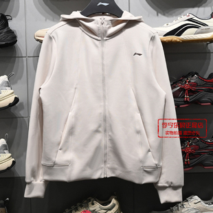 连帽卫衣AWDW078 女子健身系列舒适休闲开衫 李宁卫衣2026春季 新款