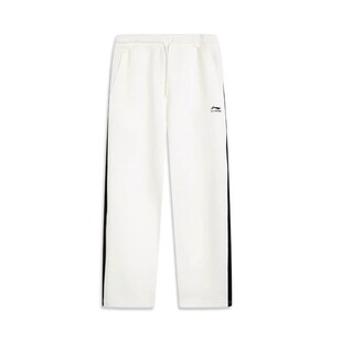 李宁2025秋季新款卫裤男子时尚潮流透气针织直筒运动长裤AKLV763