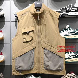 李宁马甲2026夏季 男子户外系列舒适休闲宽松单马甲AMDW011 新款