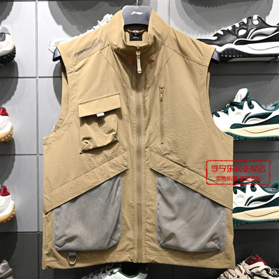 李宁男子休闲宽松单马甲