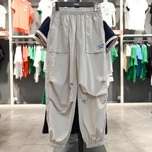 男大童迪士尼宽松梭织速干卫裤 运动裤 YYKV075 新款 李宁2025秋季