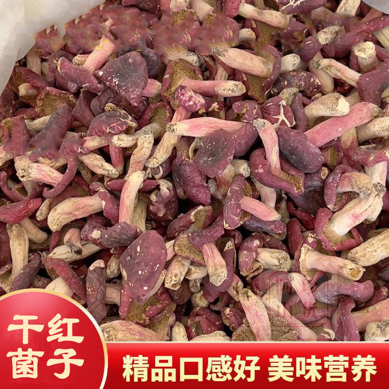 干红菌子红菇野蘑菇干货红菌子煲汤红菇100g袋装正宗红菇特产批发