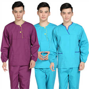刷手服男长袖手术室洗手衣手术衣口腔牙科医生康复治疗师工作服