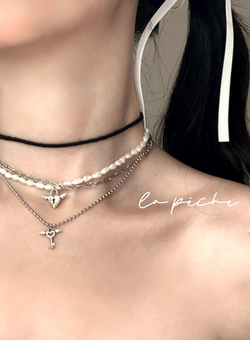 叠戴一套项链秘密爱情珍珠