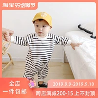 Sarakids net màu đỏ bé mùa thu những người thân bé quần áo dài tay bé romper quần áo sơ sinh thủy triều - Áo liền quần quần áo sành điệu cho be gái