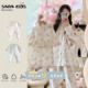 可爱母女母子睡衣超萌小月龄衣服 sarakids套装 亲子装 一家三口春季