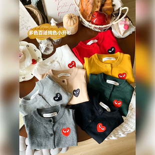 童装 儿童外套春装 小月龄外出服毛衣开衫 针织衫 新款 宝宝衣服春秋季