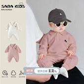 男宝宝连体衣2026新款 外出爬爬服 春秋婴儿衣服婴幼儿1岁哈衣春装