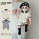 小月龄哈衣爬服夏天 男宝宝连体衣夏款 男婴幼儿洋气小夏装 衣服薄款