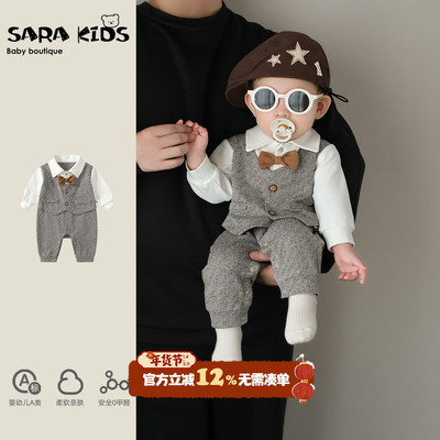 男宝宝周岁礼服婴儿绅士小少爷服