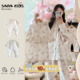 可爱母女母子睡衣超萌小月龄衣服 sarakids套装 亲子装 一家三口春季