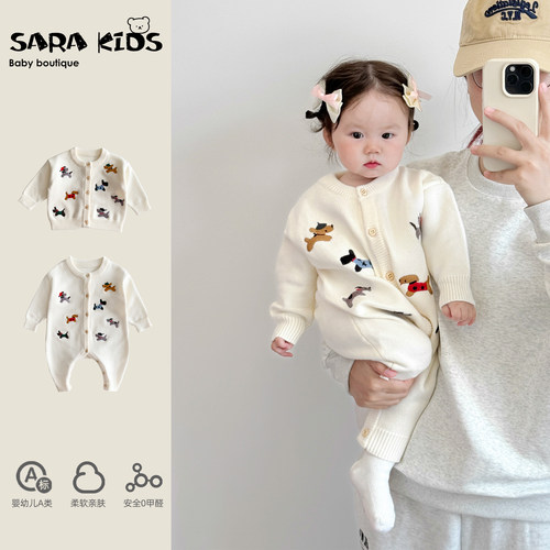 女宝宝婴儿秋冬超萌连体衣