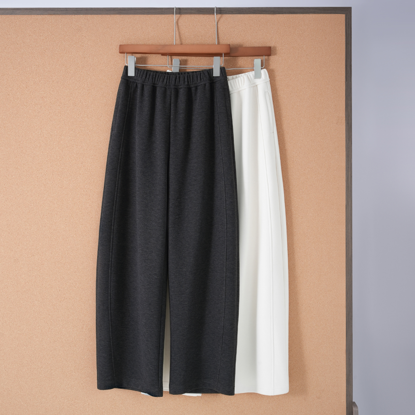 2025超好看的小个子毛呢阔腿裤子