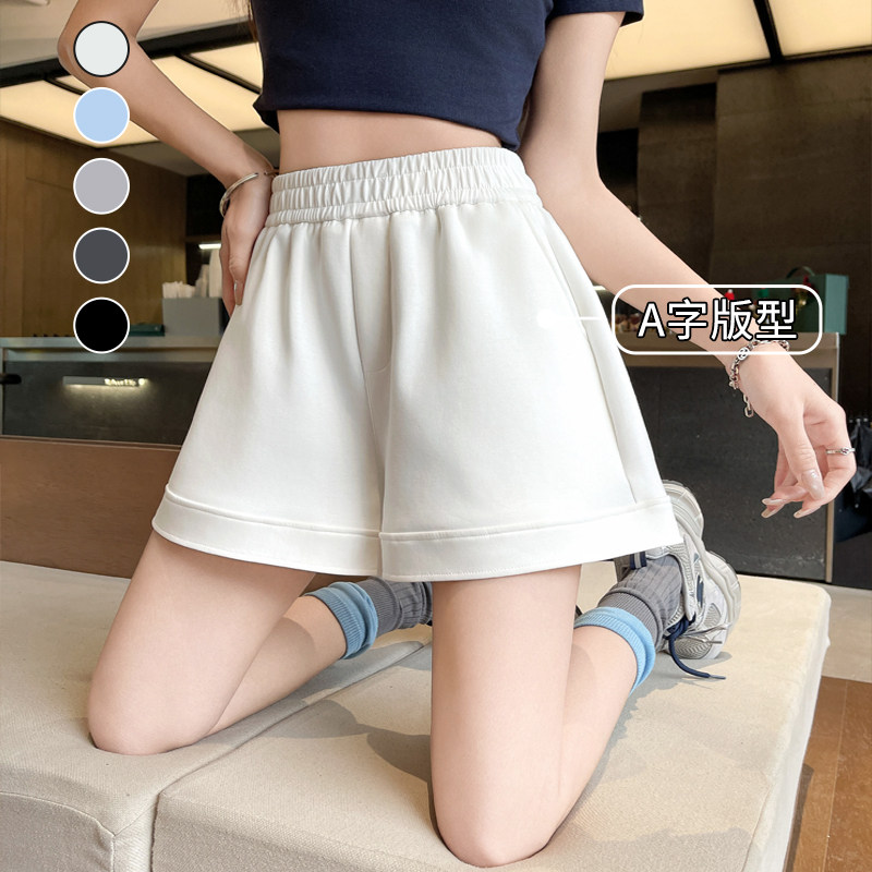 白色短裤女2026新款夏季薄款运动五分中裤外穿a字小个子休闲裤子,女装/女士精品,休闲裤,淘宝优惠券,粉丝福利购,淘宝优惠卷