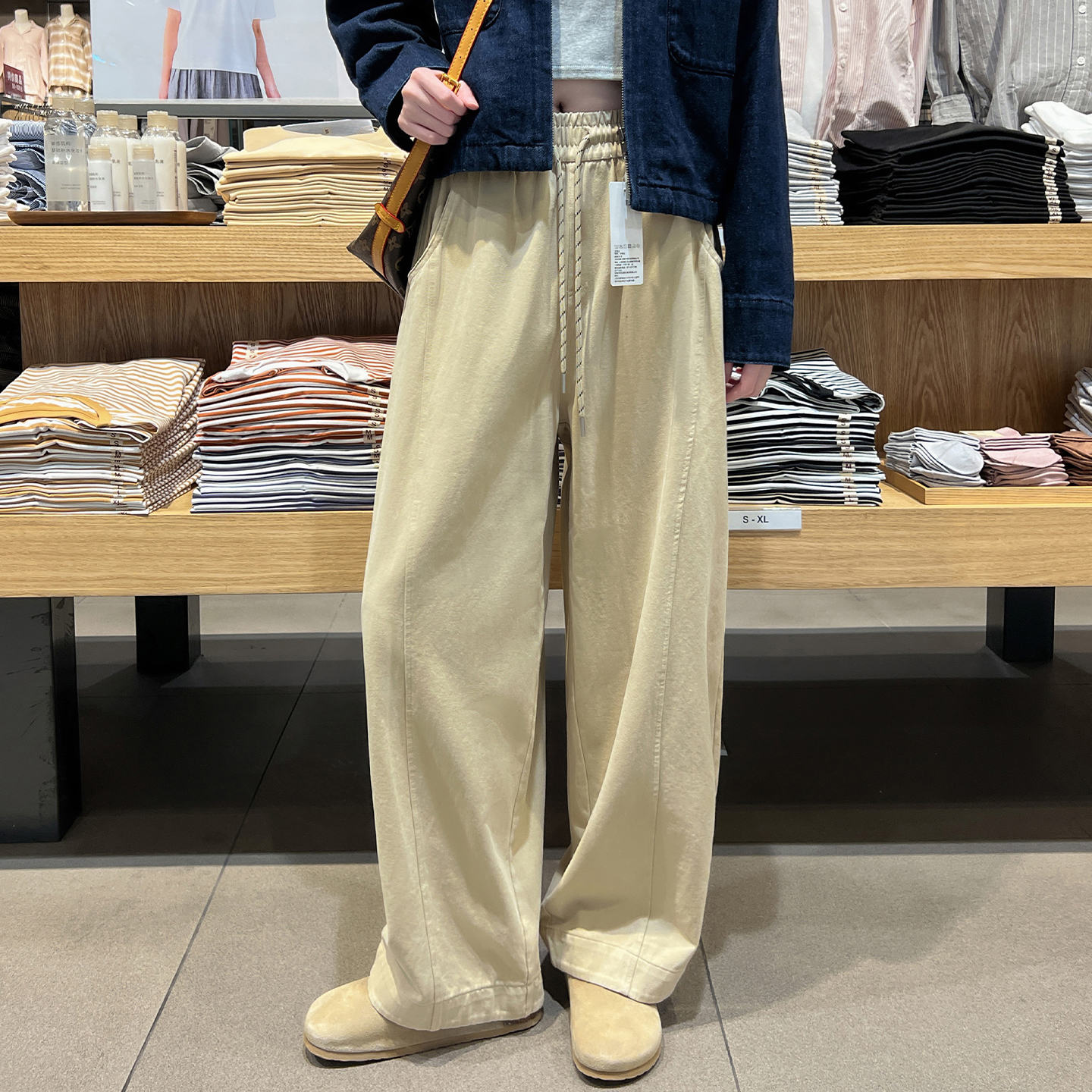 秋冬高级感超好看爆款香蕉休闲裤