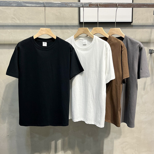 重磅内搭纯棉短袖t恤男