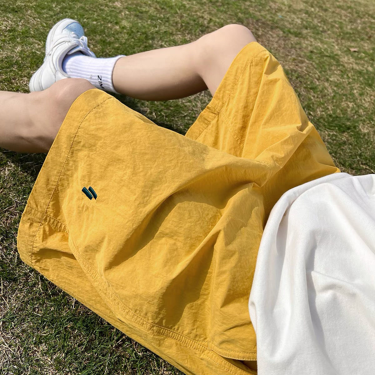 夏季薄款冰丝短裤男女生休闲ins潮牌日系痞帅百搭潮流沙滩五分裤,男装,休闲裤,淘宝优惠券,粉丝福利购,淘宝优惠卷