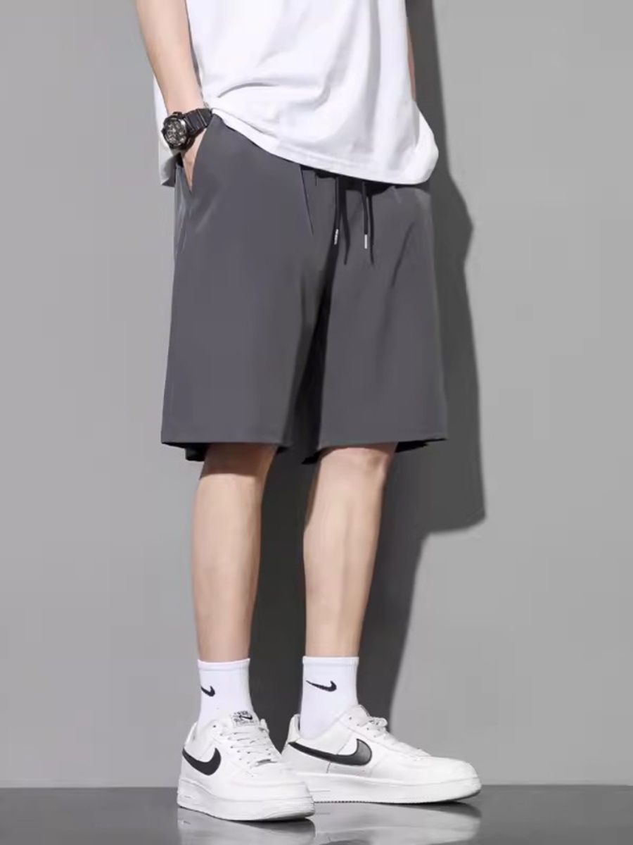 ShortsMen's wear loose athleisure fashion summer basketball ice silk thin quick-drying beach pants over men