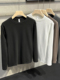 ins百搭长袖 保暖加绒半高领t恤男士 双面德绒打底衫 大码 上衣 秋冬季