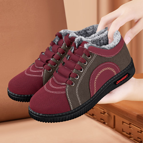 冬季加绒外穿二棉鞋女运动