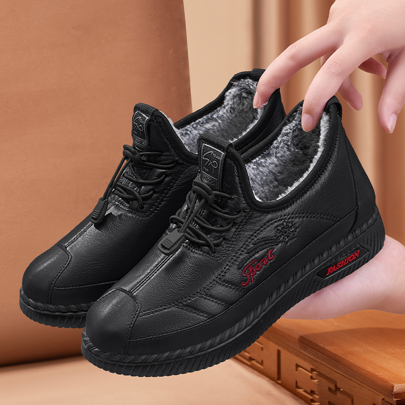 加绒保暖老北京布鞋女软底防滑