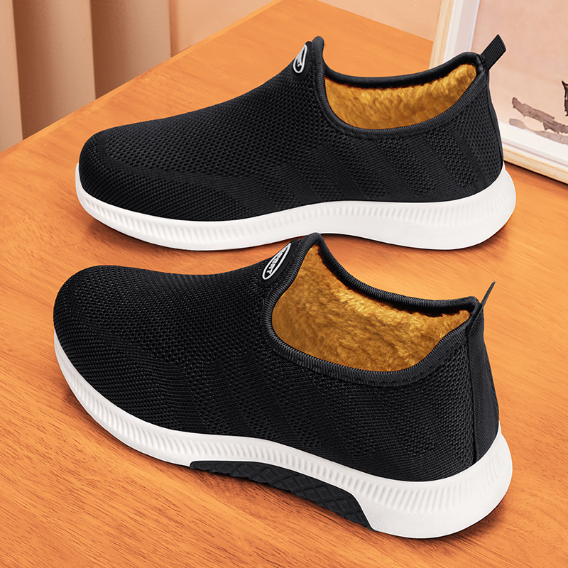 加绒保暖老北京布鞋女软底防滑