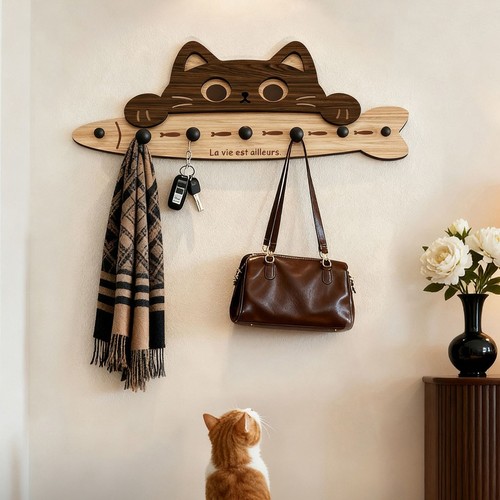 中古风挂钩门后装饰挂衣架收纳置物衣帽挂钩软装墙上背景墙洞洞板