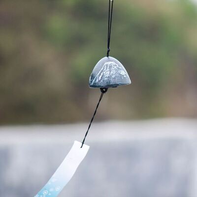 日式南部铸铁风铃复古和风岩手铁器金属挂饰门饰音韵清澈祈福礼物