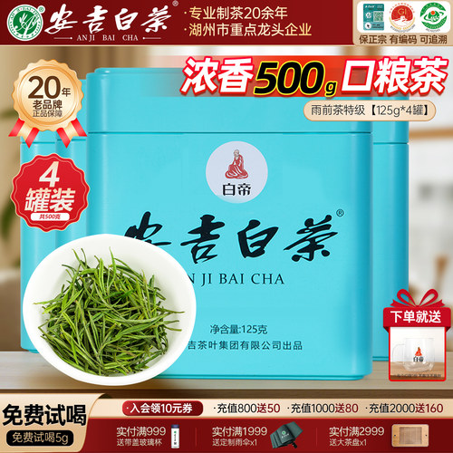 【热销1万罐+】安吉白茶特级500g