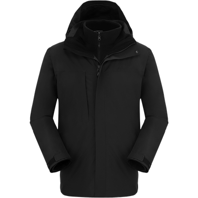 抓绒冲锋衣牧高笛工装防水可拆卸