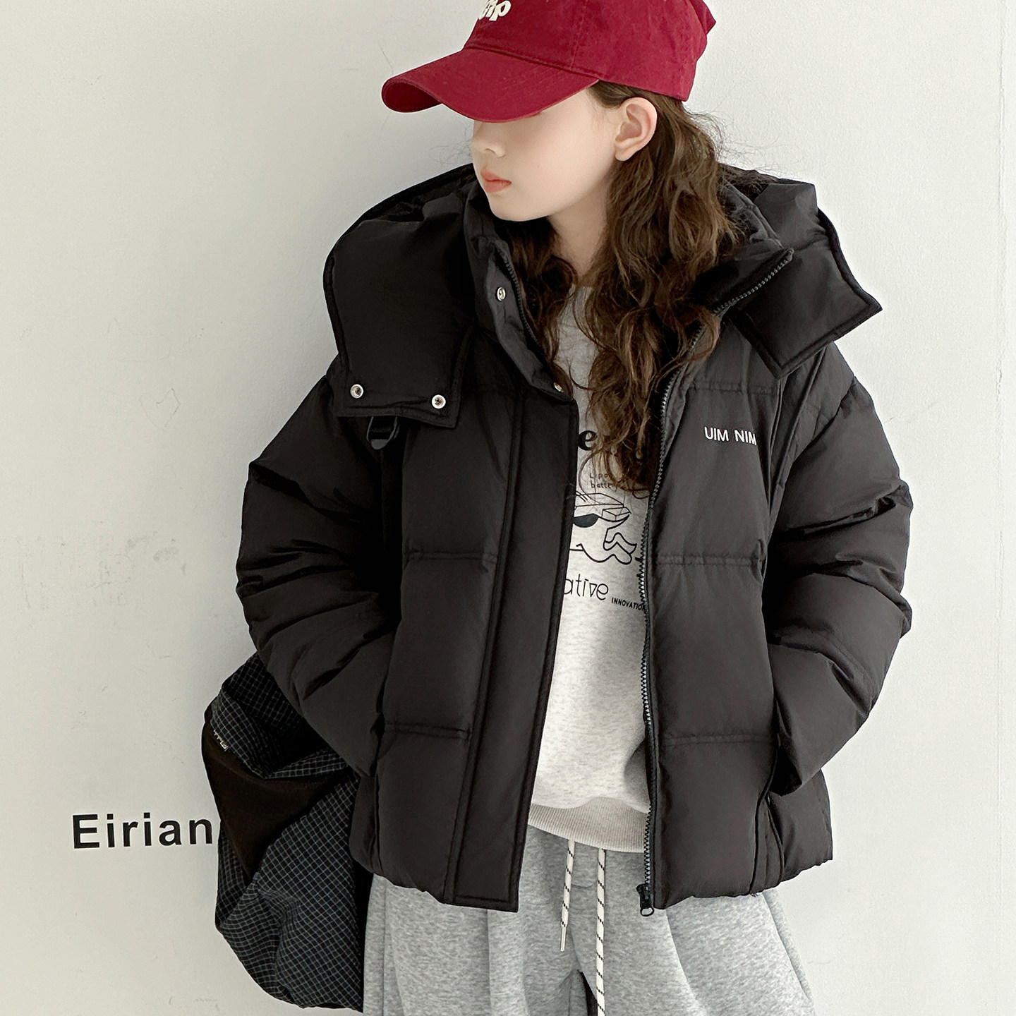 女童羽绒服短裤儿童冬装2025新款女款冬季加厚洋气中大童时尚外套