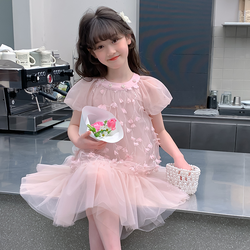 女童韩系高级感裙子儿童连衣裙夏季2025新款夏天超好看小女孩夏日