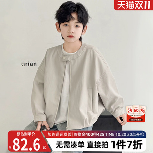 2026新款秋季男童皮衣秋装儿童外套酷帅炸街男孩早秋款青少年衣服