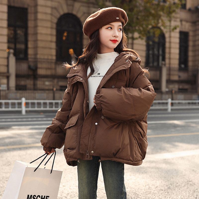 2023新款女童短款羽绒服冬季儿童洋气时尚中大童女孩加厚韩版外套